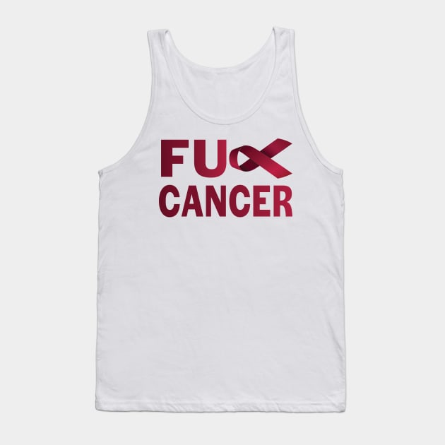 Fuck Cancer Tank Top by treszure_chest